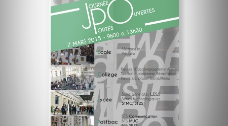 Affiche JPO du lycee ste marie bastide