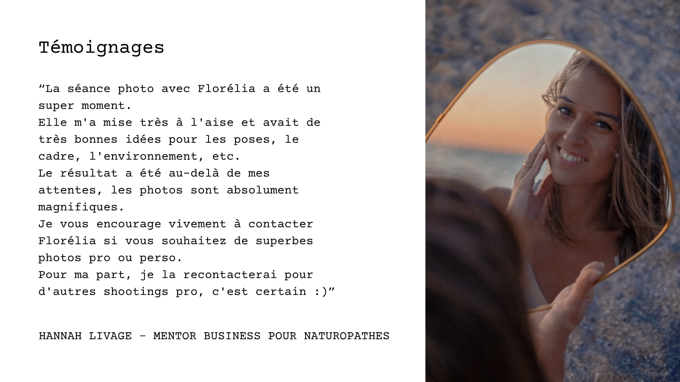 Témoignages (1)